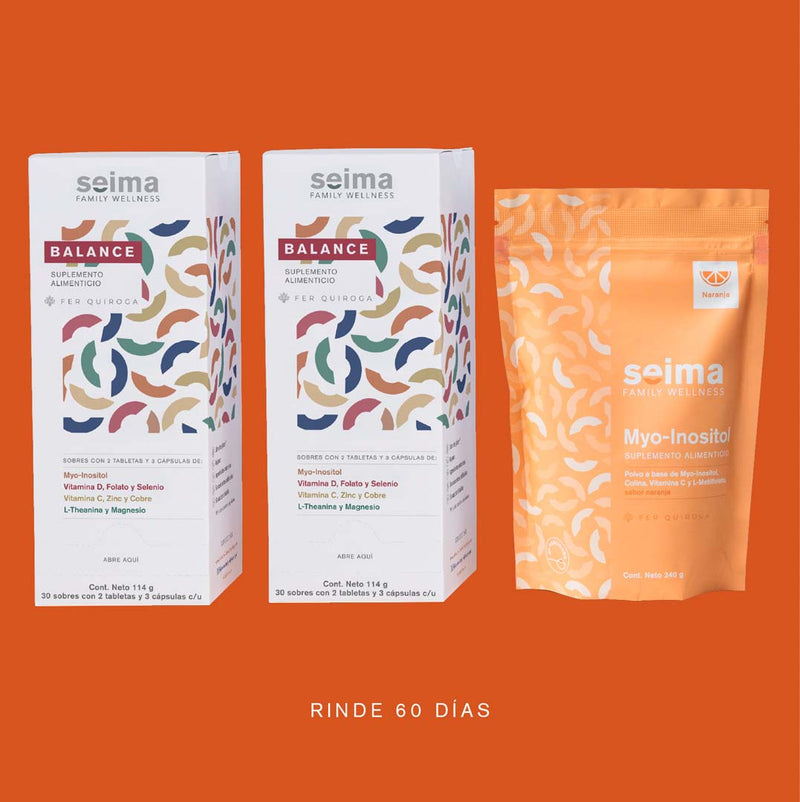 Pack 2 Balance + Myo Inositol naranja
