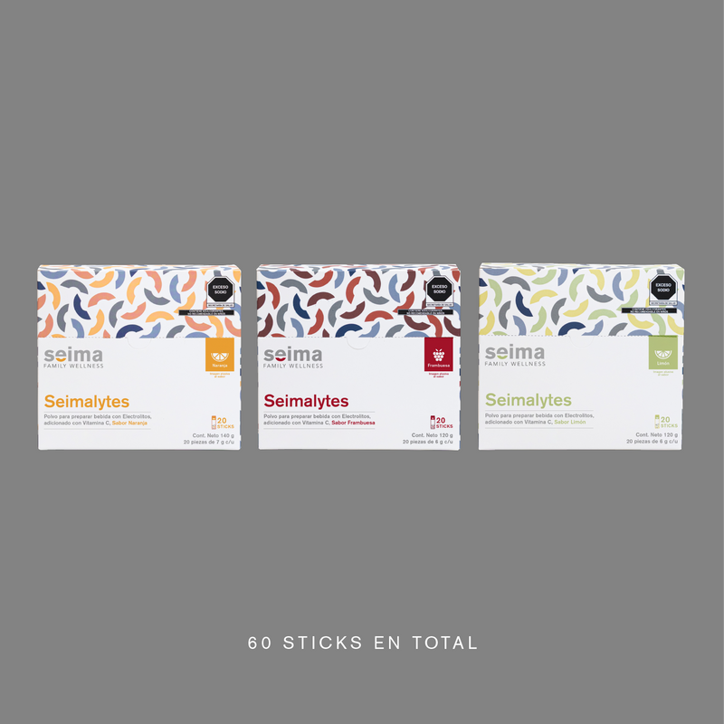 3 electrolitos c/sabor Pack