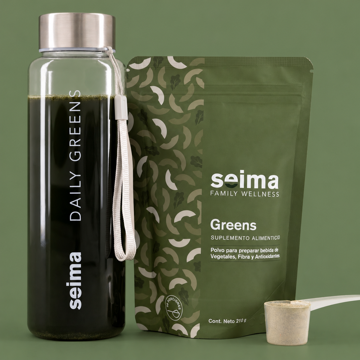 Greens + termo de regalo